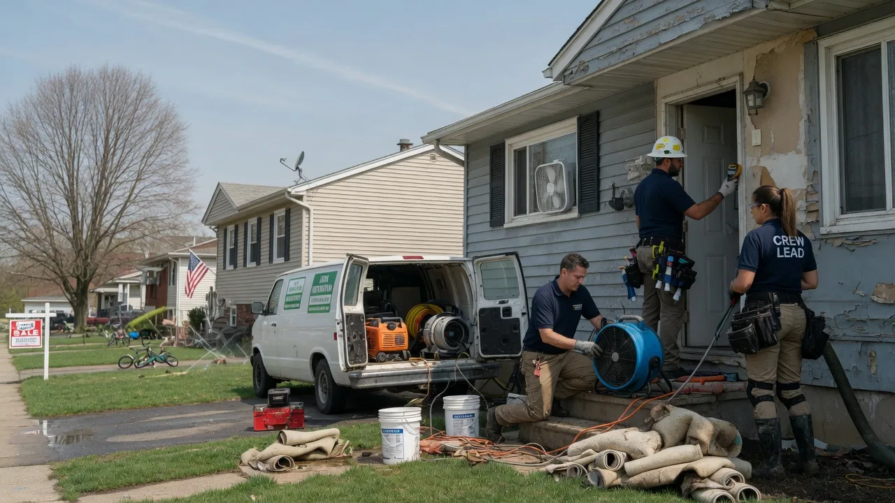 Flood Cleanup in Bunker Hill, IN near me